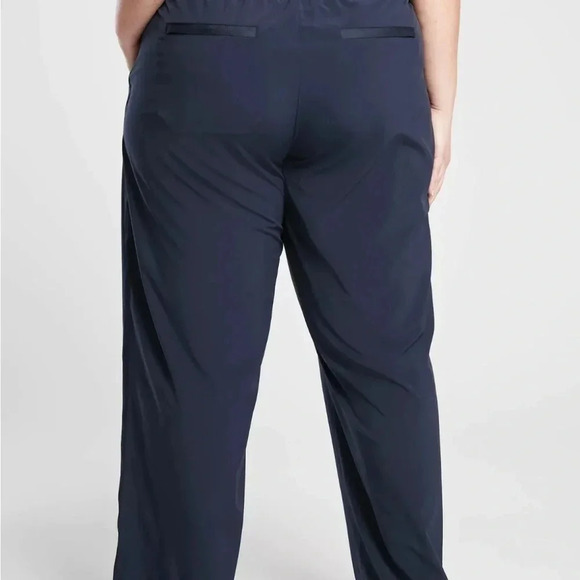 Athleta Nolita Wide Leg Navy Pants - Picture 3 of 9